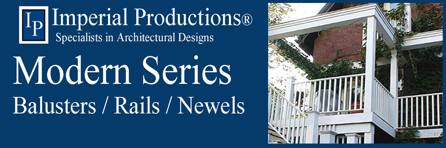 Modern Series of Balusters Railings and Newel Posts