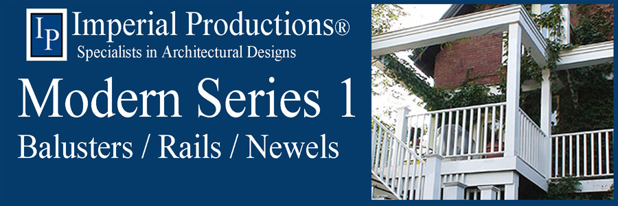 Collection of Modern Balusters, Rails and Newels