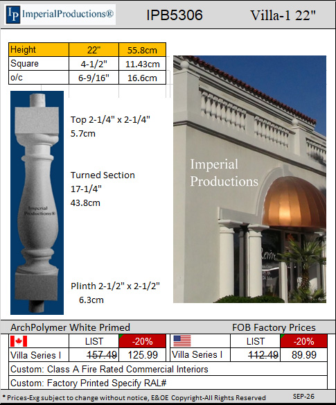 IPB5306 Villa 1 Baluster
