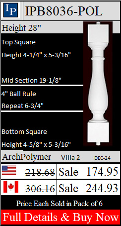 IPB8036 Balusters Full Page and Buy Options