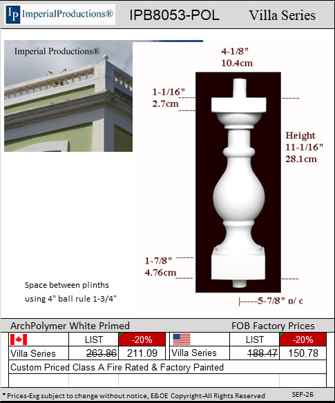 IPB8053 baluster